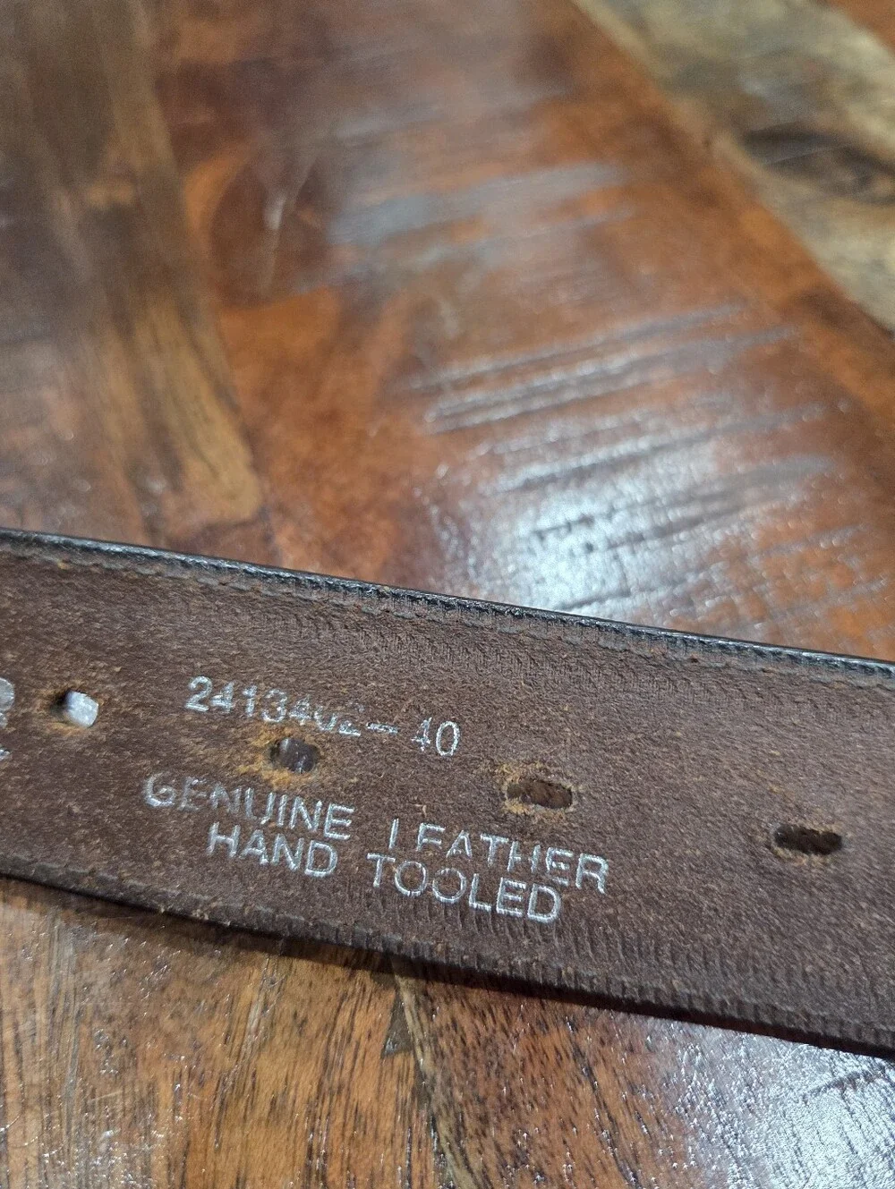 Nocona Leather Retro Belt Size 40